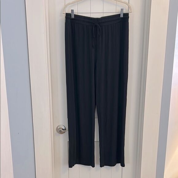 NWT Andie The Wide Leg Pants Black Size Large - Picture 2 of 10